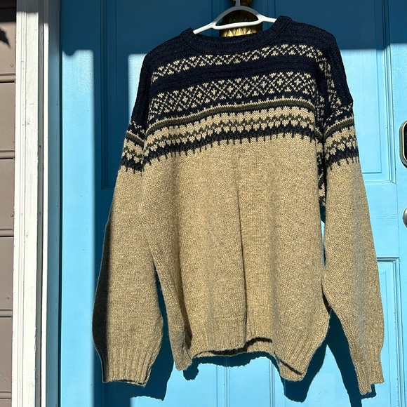 Eddie Bauer Wool Sweater Crewneck Navy size XL - Picture 1 of 14